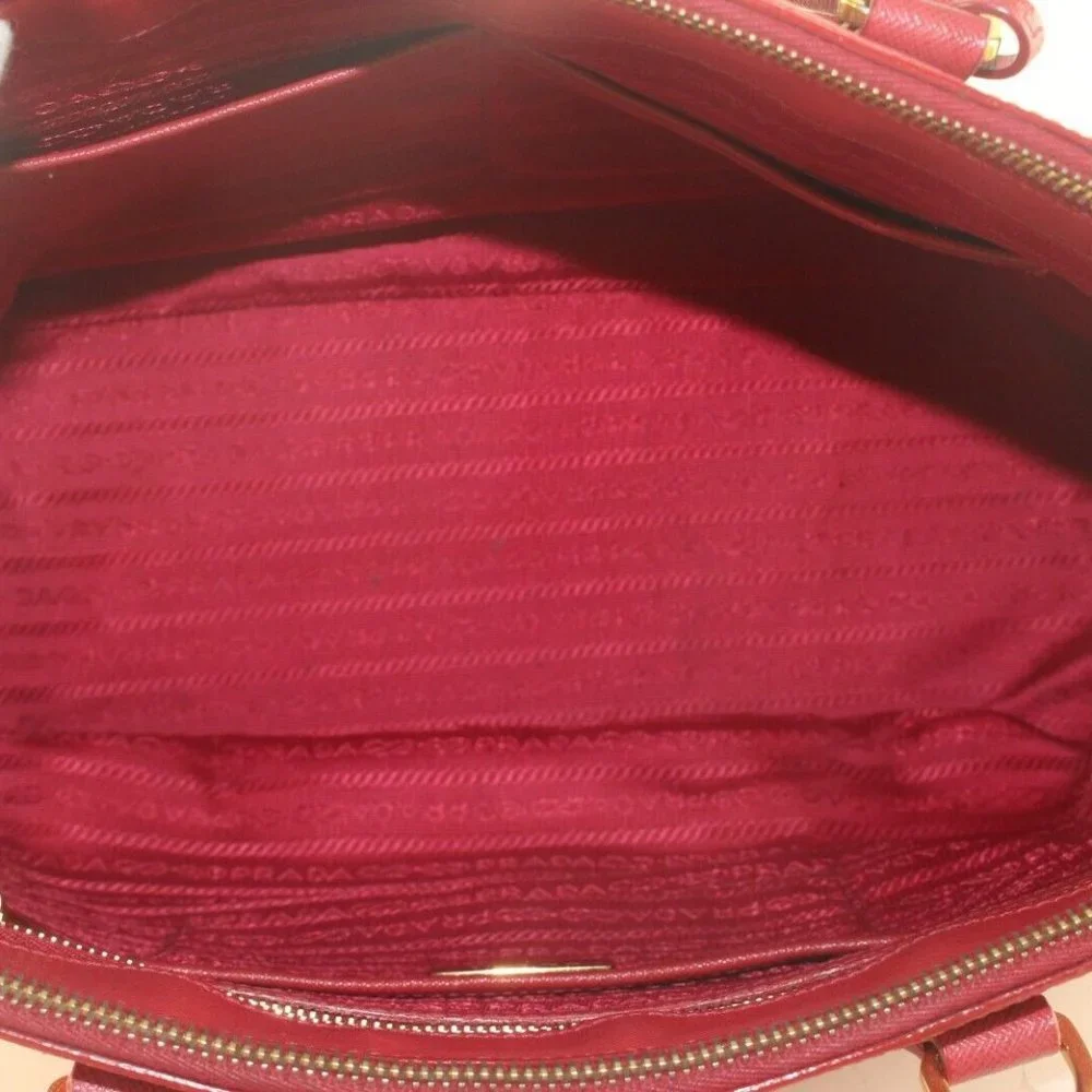 Prada red saffiano